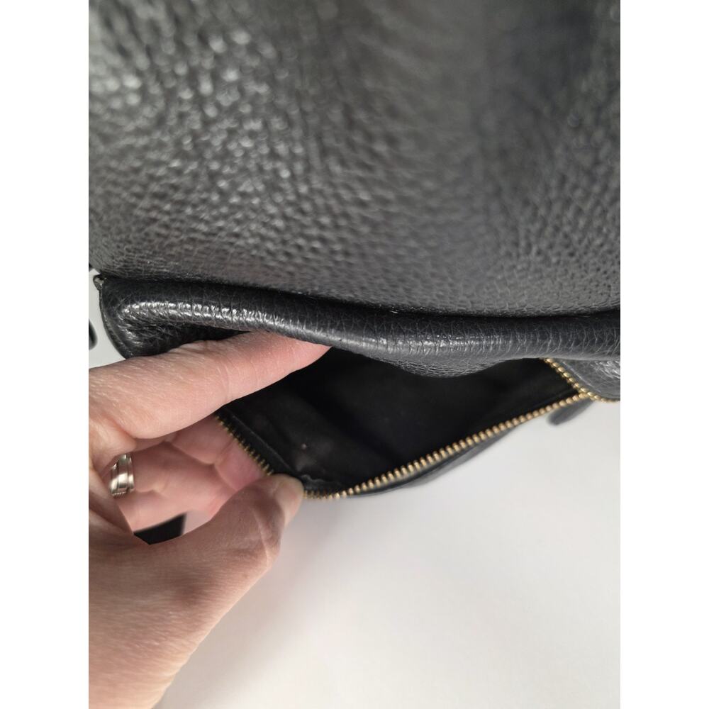 Coach Mini Small Charlie Backpack Pebbled Leather Black F28995 - Picture 9 of 15